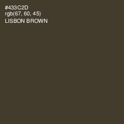 #433C2D - Lisbon Brown Color Image